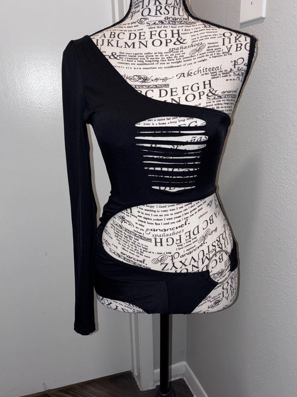 Dancer Wear Cutout Bodysuit